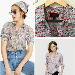 J.CREW  BOTTOM UP BLOUSE